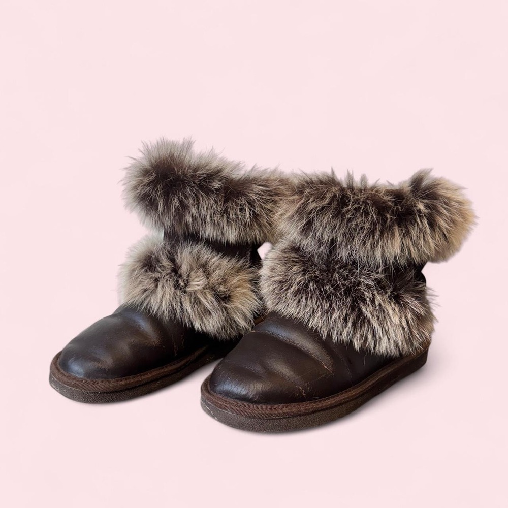 Fur Trim Leather Winter Boots 🤎❄️